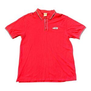 Vintage Disney Store Tigger Red Polo Shirt Casual Cotton Golf Athletic L Y2K 90s